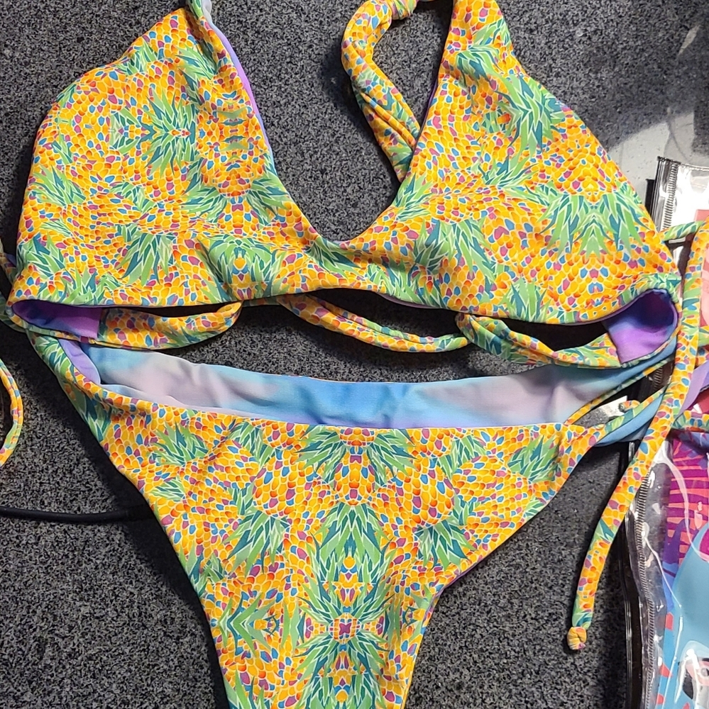 Picking pineapple Moana bikini